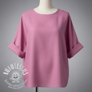 Tissu coton Lin PREMIUM dawn pink