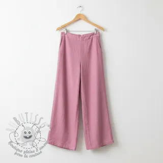 Tissu coton Lin PREMIUM dawn pink