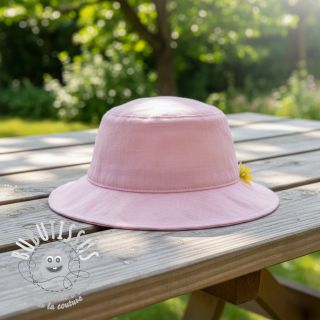 Tissu coton Lin PREMIUM light pink