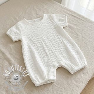 Tissu coton STRETCH Baby off white