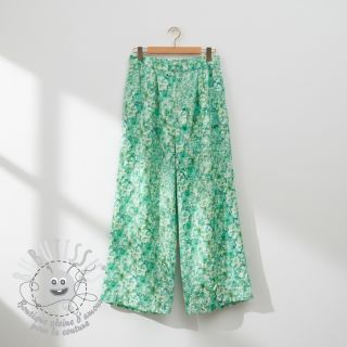 Tissu coton EMBROIDERY Viola green digital print