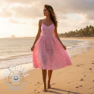 Tissu coton VOILE Puffy light pink