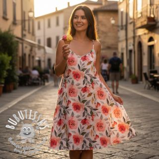 Tissu coton VOILE Love digital print