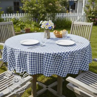 Tissu coton Brigitte pervenche