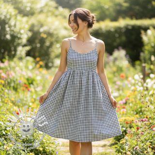 Tissu coton Brigitte gris