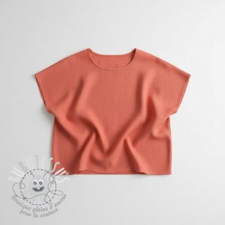 Tissu coton Lin brick