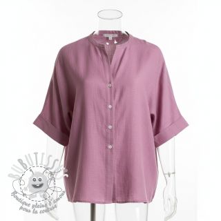 Tissu coton Lin old pink