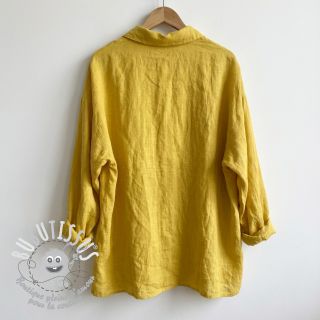 Tissu coton Lin ochre