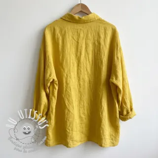 Tissu coton Lin ochre