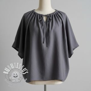 Tissu coton Lin dark grey