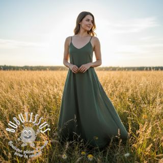 Tissu coton Lin army