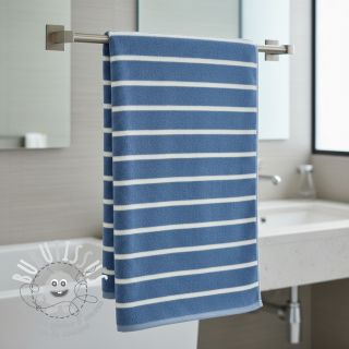 Éponge YARN DYED Stripe BIG light blue