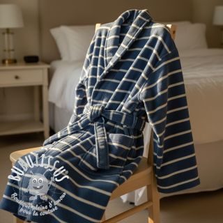 Éponge YARN DYED Stripe BIG light blue