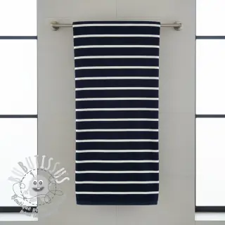 Éponge YARN DYED Stripe BIG dark blue