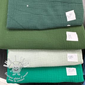 Paquet de tissus double gaze de coton ORGANIC 611