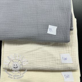 Paquet de tissus double gaze de coton ORGANIC 607