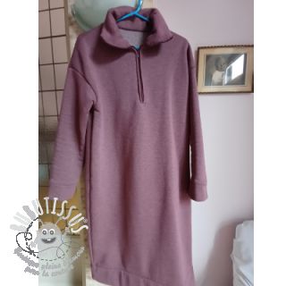 Sweat envers minkee JOGGING aubergine melange