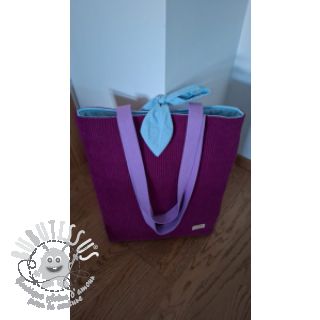 Tissu velours cotelé HUGGY aubergine