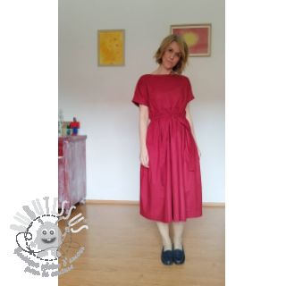 Tissu Popeline de coton wine