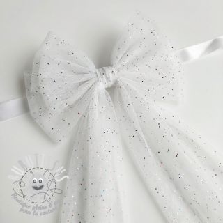 Tulle pour jupe tutu ROYAL MULTI FOIL white