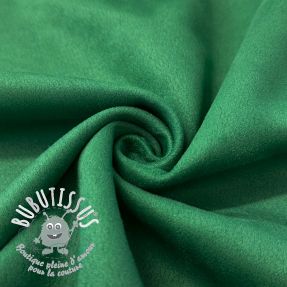 Suede stretch SCUBA dark green