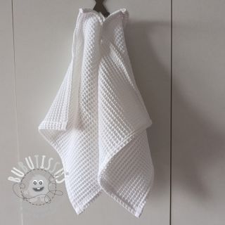 Tissu nid d’abeille white