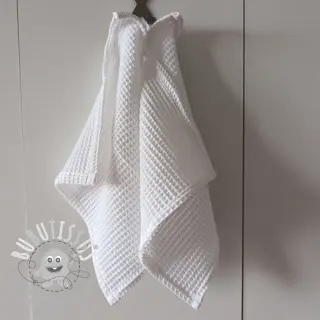 Tissu nid d’abeille white