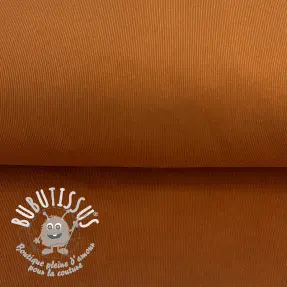Tissu velours cotelé fin cognac