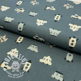 Tissu coton Vehicles petrol