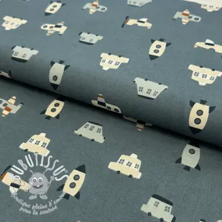 Tissu coton Vehicles petrol