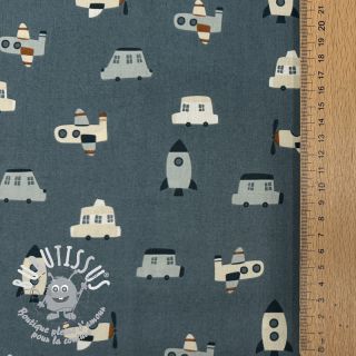 Tissu coton Vehicles petrol
