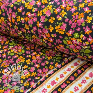 Tissu coton VOILE STEPPED Ophelia flower digital print