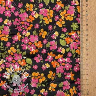 Tissu coton VOILE STEPPED Ophelia flower digital print