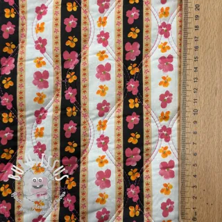 Tissu coton VOILE STEPPED Ophelia flower digital print