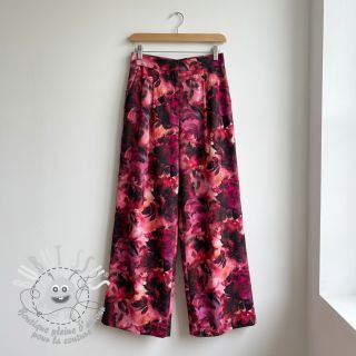 Tissu coton SATIN Zurie flower digital print