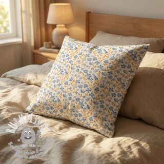 Tissu coton Fine flowers blue