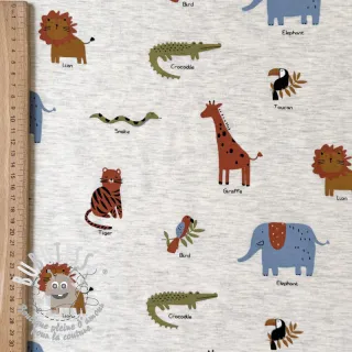 Jersey Safari melange light grey