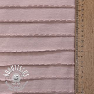 Jersey RUFFLES powder pink
