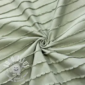 Jersey RUFFLES sage