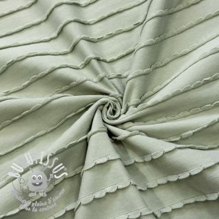 Jersey RUFFLES sage