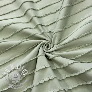 Jersey RUFFLES sage