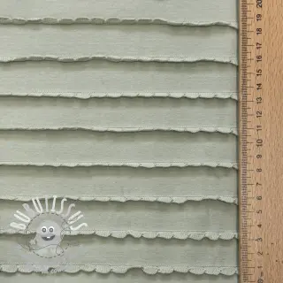Jersey RUFFLES sage