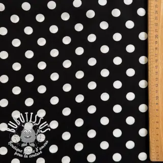 Viscose RADIANCE Polka dot black