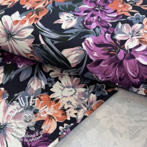 Sweat Flower Luna navy digital print