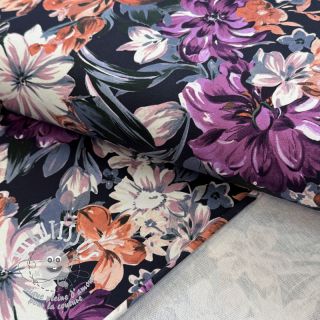 Sweat Flower Luna navy digital print