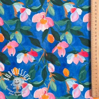 Viscose STRETCH Flowers Dorothia digital print