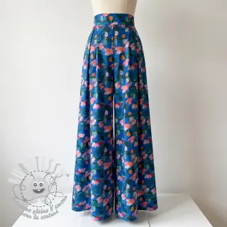 Viscose STRETCH Flowers Dorothia digital print