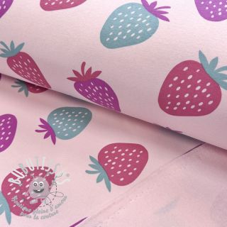 Sweat envers minkee JOGGING Strawberries pink