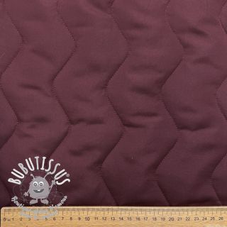 Tissu matelassé ZIG ZAG aubergine