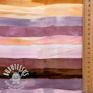 Viscose RADIANCE Stripes lavender digital print